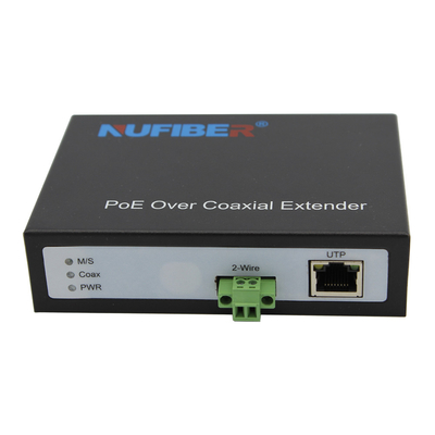 POE Ethernet over Twisted Pair Converter 100Mbps POE RJ45 إلى موسع ثنائي الأسلاك DC48V