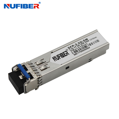 2.5Gb / S 20km SFP Optical Transceiver 1310nm LC DDM Support