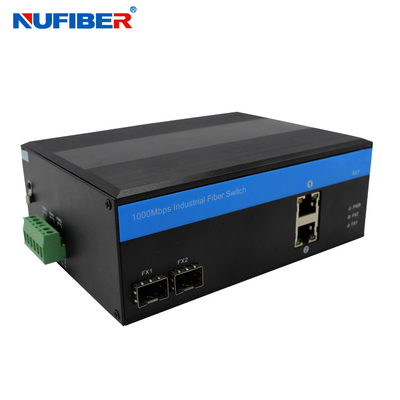 NuFiber 2 Poe 2 Sfp Port Switch مدار صناعي Poe Switch