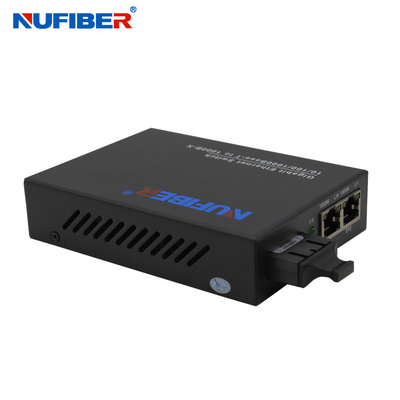 MM 850nm 0.55km SC Fiber Ethernet Switch حماية البث من العاصفة
