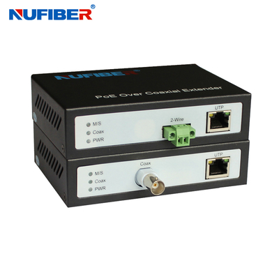 48-52VDC POE Ethernet Over Coax Extender For CCTV IP Camera