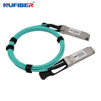 1 To 1 Module Connect 40Gb QSFP + AOC Cable For Cisco Huawei H3C ZTE Mikrotik