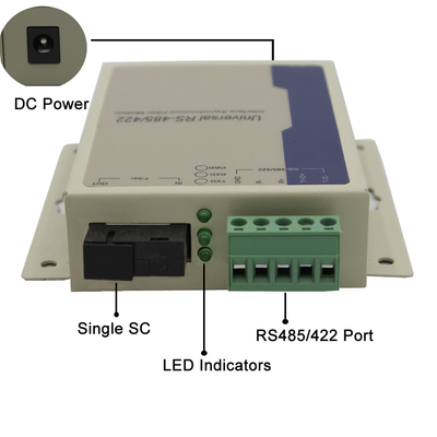 دوبلكس ST موصل RS485 لتحويل الوسائط الليفية 20 كم لنظام إنذار الحريق CCTV