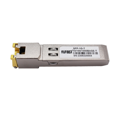 1000BASE-T RJ45 SFP Gigabit Ethernet Module 100m متوافق مع Cisco