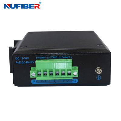 Din Rail Mount Industrial Gigabit SFP Switch 2x1000Base إلى 4x10 / 100 / 1000Base-T