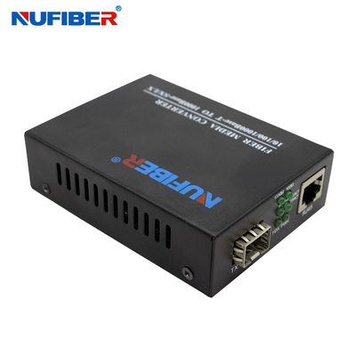 10/100 / 1000M Gigabit Ethernet UTP SFP Media Converter