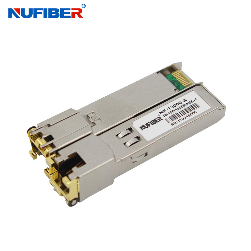 10100 1000Base-T RJ45 Copper 100M DDM Ethernet SFP Module