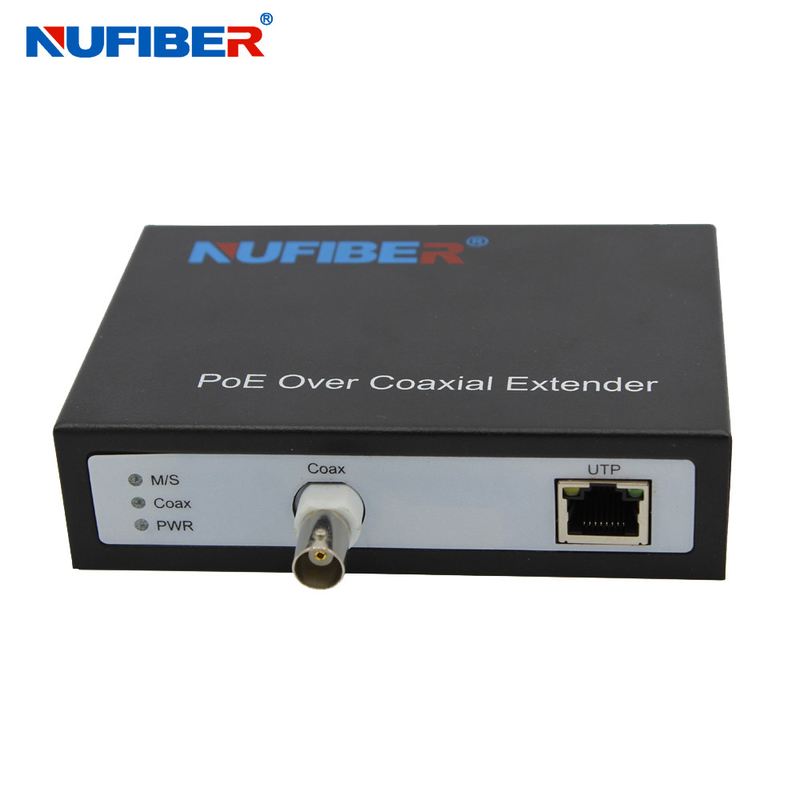 48-52VDC POE Ethernet Over Coax Extender For CCTV IP Camera